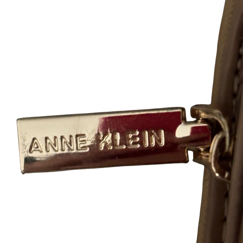 Anne Klein Tan Wallet with Horse bit Gold Accent - Picture 2 of 9